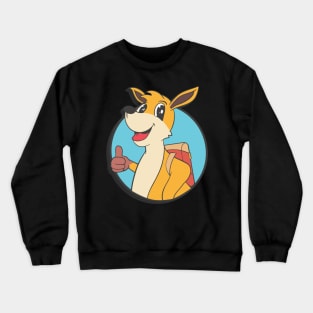 Kangaro Cartoon Kids School Australia Crewneck Sweatshirt
